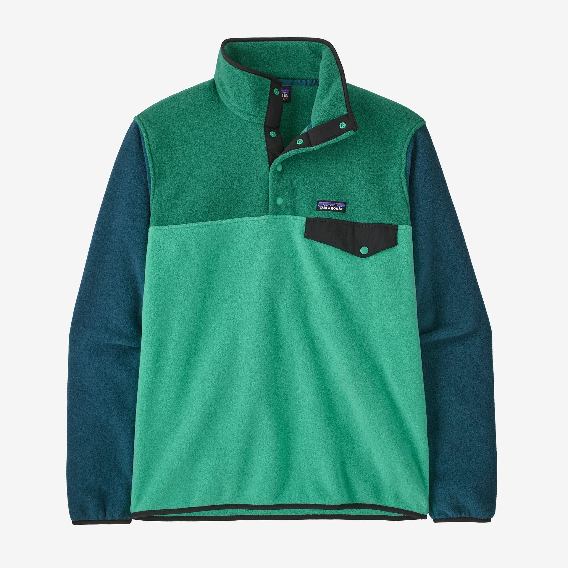Patagonia Men's Lightweight Synchilla Snap-T Fleece Pullover - Aqua Stone
